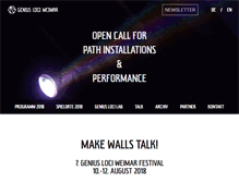 Tablet Screenshot of genius-loci-weimar.org